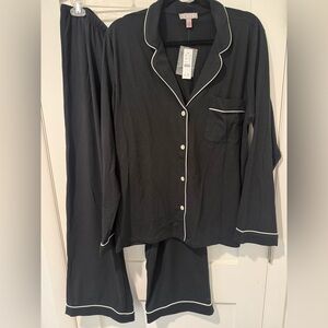 NWT J Crew Black Women's Pajama Set Large